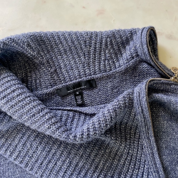 White House Black Market Sparkly Shimmer Zip Neck Dolman Sleeve‎ Sweater - Picture 9 of 16